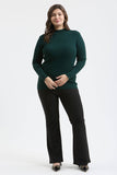 Plus Mock Neck Long Sleeve Top