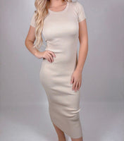 Ribbed Midi Dress
