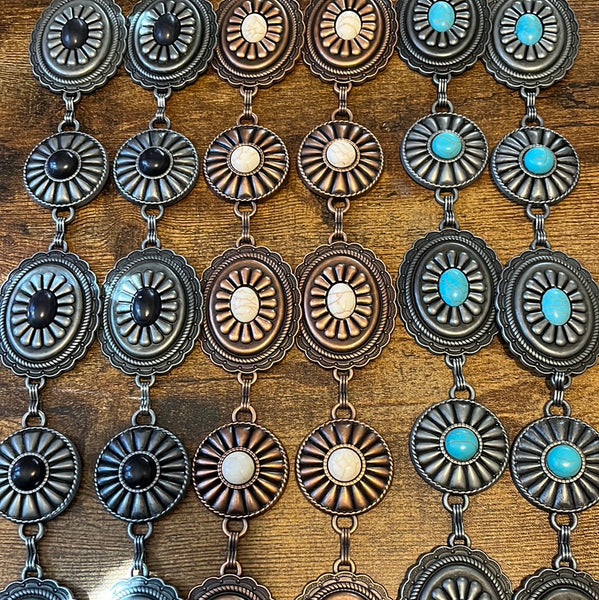 Circle & Oval Concho Belt