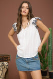 Floral Sleeve Blouse