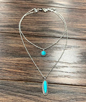 Double Turquoise Necklace