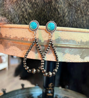 Polish Navajo Bead Post Earrings