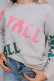 Yall Sequin Sweatshirt