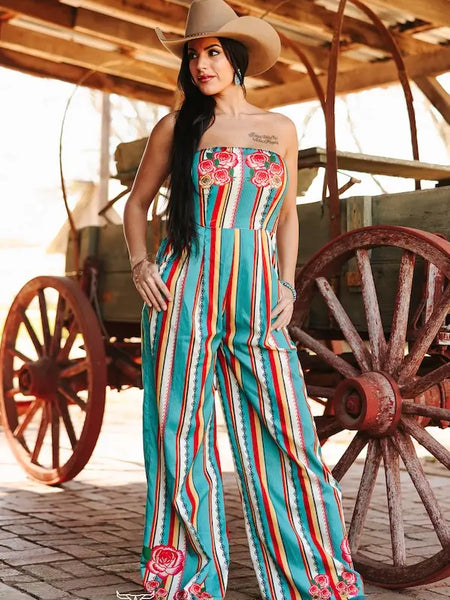 Serape Floral Jumpsuit