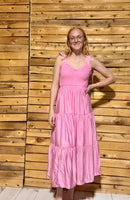 Sweetheart Tiered Maxi Dress