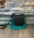 MW Turquoise Fringe Crossbody