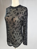 Blame It on The Boots Mesh Top