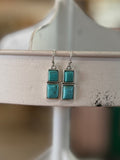 Double Square Dangle Earrings