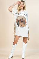 Gaia Western Wild Soul Print T Shirt Dress