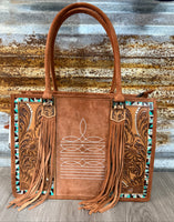 Large Tooled Tote