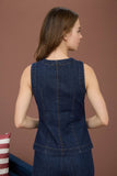 Sleeveless Denim Vest