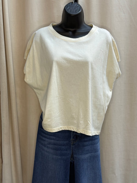 Bree boxy crop tee