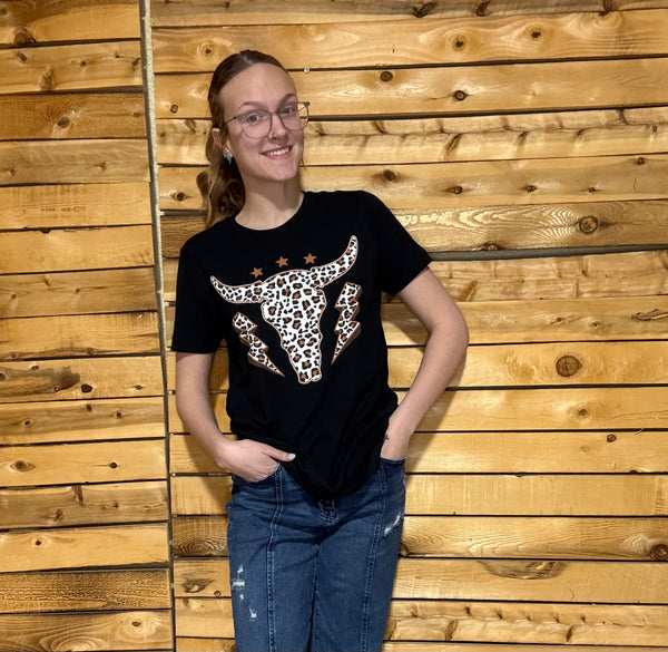 Boho Cow Skull Graphic