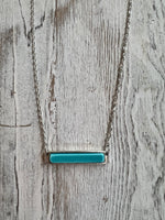 Raised Bar Turquoise Necklace