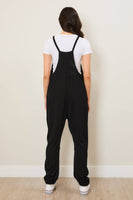 Casual Ribbed Sleeveless Jumpsuit with Pockets