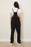 Casual Ribbed Sleeveless Jumpsuit with Pockets