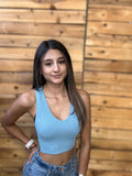 Bobbie banded bottom crop