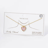 Gold Plated heart Pendant Necklace