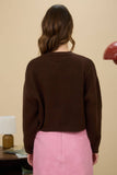 Crew Neck Cropped Sweater