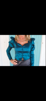 Della dark teal corset