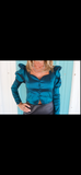 Della dark teal corset