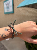 Navajo Style Pearl Bow Stretch Bracelet