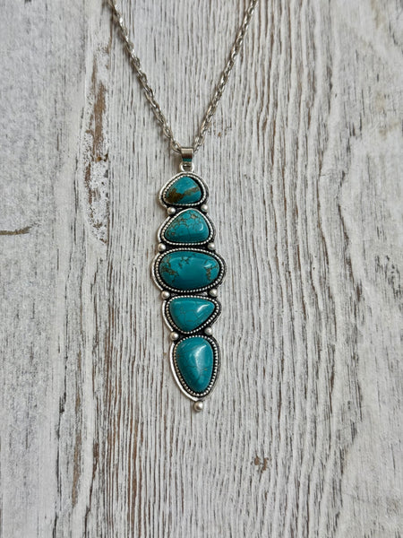 Multi Stone Turquoise Necklace