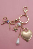 Bow, Heart, Teddy Bear Pearl Bag Charm