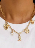 Western Boot, Star, Hat Charm Necklace