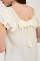 Ruffle Back Bow Top