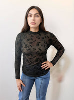 Blame It on The Boots Mesh Top