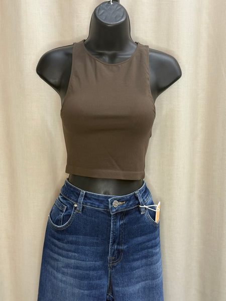 Haven high neck seamless crop