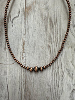 Copper Navajo Bead Necklace