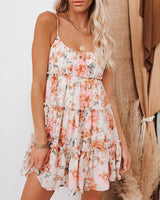 Orange Flower Dress