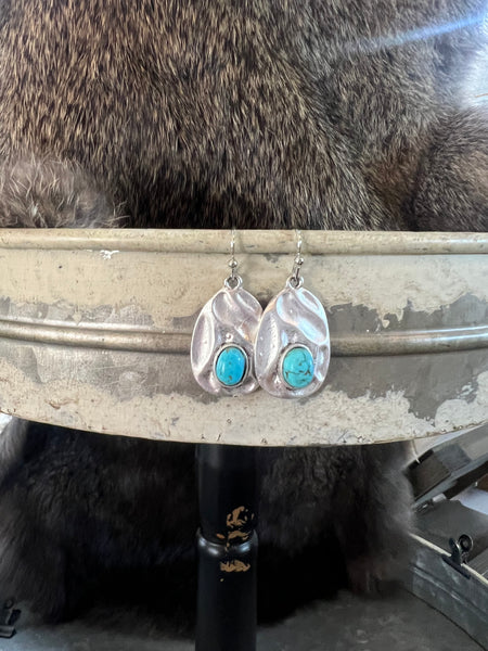 Silver & Turquoise Earrings