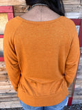 Golden lightweight sweater