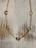Dainty Horseshoe Charm Necklace