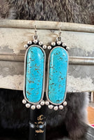 Turquoise Bar Earrings