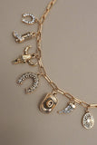 Gold Western Charm Necklace