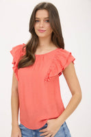 Ruffle Back Bow Top