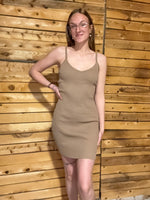 Ribbed Sleeveless Mini Dress