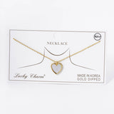 Gold Plated heart Pendant Necklace