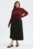Plus Mock Neck Long Sleeve Top
