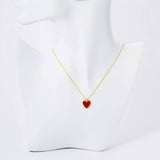 Gold Plated heart Pendant Necklace