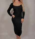 Scallop Rib Knit Dress