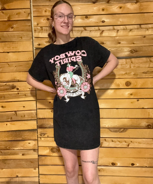 Cowboy Spirit- Mineral Wash DRESS