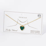 Gold Plated heart Pendant Necklace