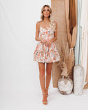 Orange Flower Dress