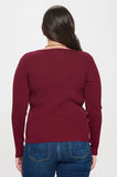 Plus Long Sleeve Henley Top