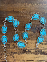 Rustic Oval Stone Concho Belt